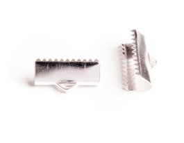 Innspiro Terminal métallique final pince argenté 16x6mm (Pack de 10)
