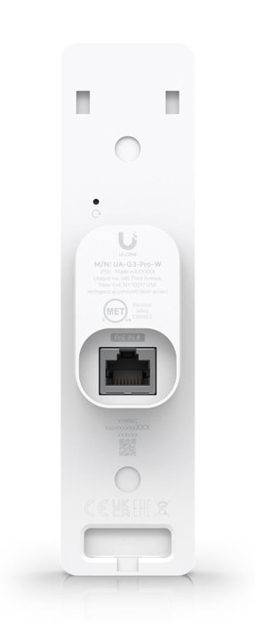 Ubiquiti Interphone Vidéo Tactile avec Lecteur NFC, Déverrouillage Facial, IP55, Port Gigabit RJ45 PoE, Écran 4,7", Bluetooth 4.2, Blanc