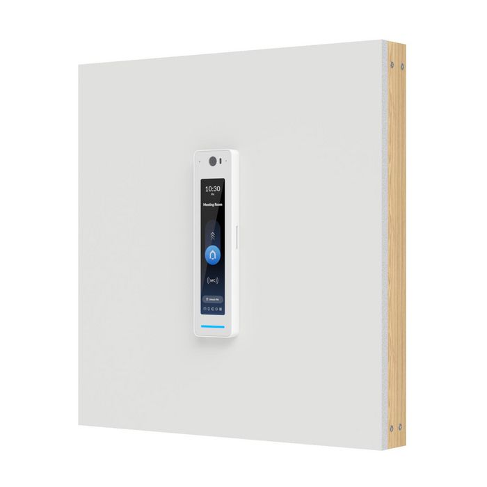 Ubiquiti Interphone Vidéo Tactile avec Lecteur NFC, Déverrouillage Facial, IP55, Port Gigabit RJ45 PoE, Écran 4,7", Bluetooth 4.2, Blanc
