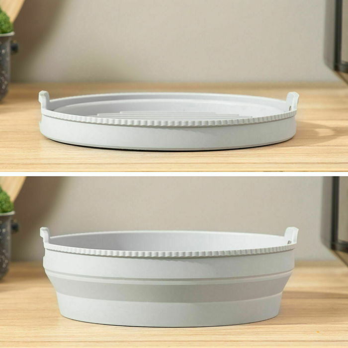 Pack Friteuse à Air et Panier en Silicone Pliable InnovaGoods