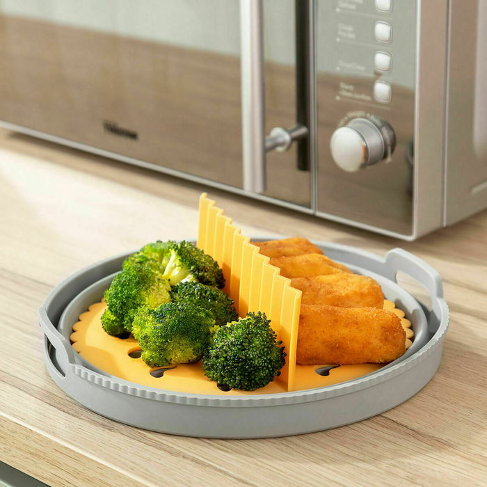 Pack Friteuse à Air et Panier en Silicone Pliable InnovaGoods