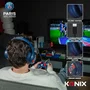 Konix - Casque audio sans fil PSG - Bluetooth 5.3 pour PC, smartphones, tablettes - Autonomie 25h - Microphone intégré - Confort cuir PU - Bleu