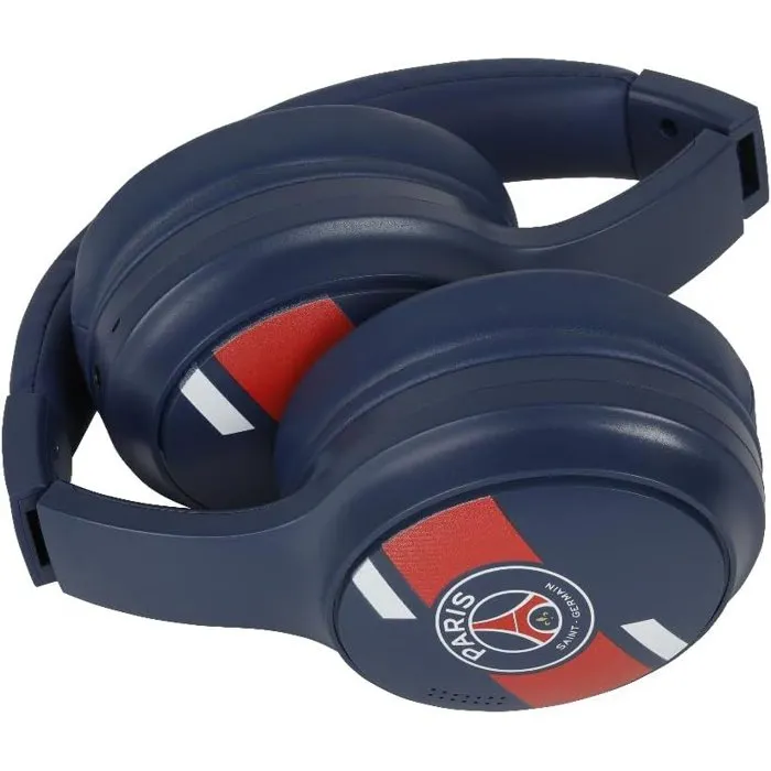 Konix - Casque audio sans fil PSG - Bluetooth 5.3 pour PC, smartphones, tablettes - Autonomie 25h - Microphone intégré - Confort cuir PU - Bleu