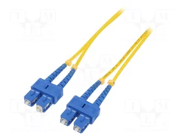 QOLTEC Patch cord en fibre optique SC/UPC de deux côtés, 3m, 9/125um