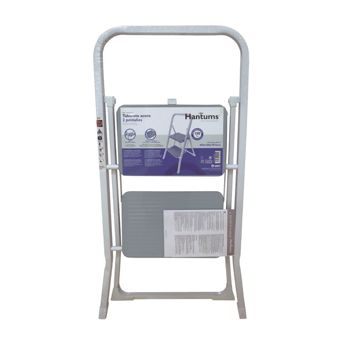 Hantums Tabouret en acier 2 peldaños Max. 150kg Hantums Tabouret en acier 2 peldaños Max. 150kg