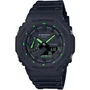 Casio Montre G-Shock en résine noir et vert - Étanche 200m - Double affichage - Automatique - Pour sports
