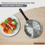Fackelmann Geneva Batterie de cuisine 12 pièces en inox avec ustensiles