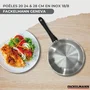 Fackelmann Geneva - Batterie de cuisine 12 pièces inox 18/10 - 3 poêles et 3 casseroles avec bec verseur + 6 ustensiles - Compatible induction et four
