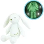 JEMINI Peluche Lapin Blanc Photoluminescente - Doudou Luminou - Fonctionne Sans Pile - Rassure Enfant - Environ 20 cm