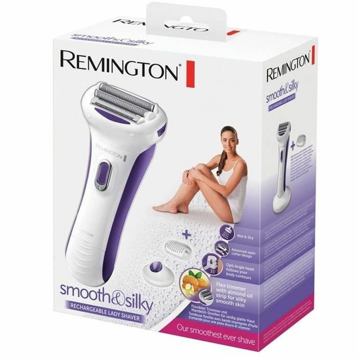 Remington WDF5030 Smooth Silky Rasoir Électrique Femme Étanche et Rechargeable avec Bande Hydratante à l'Huile d'Amande