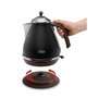 DeLonghi Icona Vintage KBOV 2001.BK - Bouilloire 1,7 L Noir mat / Chocolat