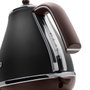 DeLonghi Icona Vintage KBOV 2001.BK - Bouilloire 1,7 L Noir mat / Chocolat