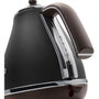 DeLonghi Icona Vintage KBOV 2001.BK - Bouilloire 1,7 L Noir mat / Chocolat