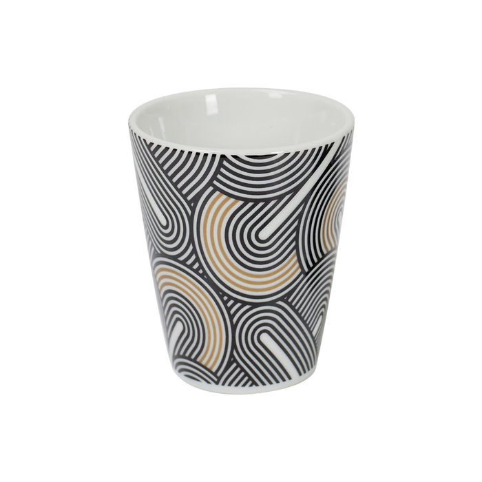 Home Deco Factory Tasse à espresso Lounge avec détails dorés