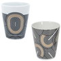 Home Deco Factory Tasse à espresso Lounge avec détails dorés