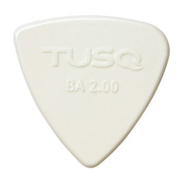 Graphtech Tusq Bi-Angle Pick 2mm Blanc (Bright) Lot de 4 Médiators
