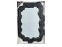 Giftdecor Miroir en plastique noir 30 x 45 cm (Set de 12)
