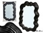 Giftdecor Miroir en plastique noir 30 x 45 cm (Set de 12)