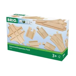 BRIO World - 33307 - Coffret Évolution Avancé de 11 Rails - Accessoires pour Circuit de Train en Bois - Rails et Aiguillages - À Partir de 3 Ans