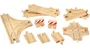 BRIO World - 33307 - Coffret Évolution Avancé de 11 Rails - Accessoires pour Circuit de Train en Bois - Rails et Aiguillages - À Partir de 3 Ans