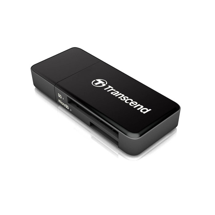 Transcend RDF5 Lecteur de cartes USB Type-A Noir