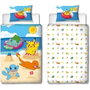 Pokémon Parure de lit Pikachu à la plage en microfibre, 2 pièces
