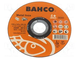BAHCO Meule à tronçonner 115mm 1mm 22,23mm