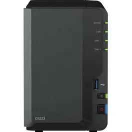 Synology DS223 - Serveur NAS 2 baies, solution d'entrée de gamme pour centraliser, organiser et partager vos données