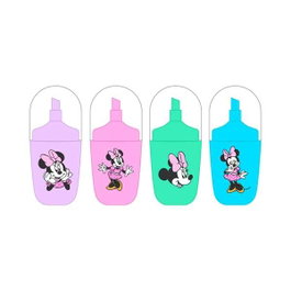 Safta Set de 4 Marqueurs Fluorescents Minnie Mouse Minty