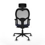 Piqueras y Crespo Chaise de Bureau 2D036G2 Bleu clair