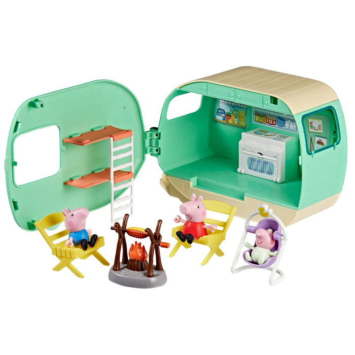 Hasbro Peppa Pig Caravane de Vacances Familiale avec Figurine