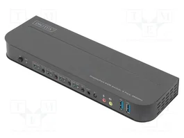 DIGITUS Commutateur KVM 4K UHD 2160p HDR HDCP 2.2 noir