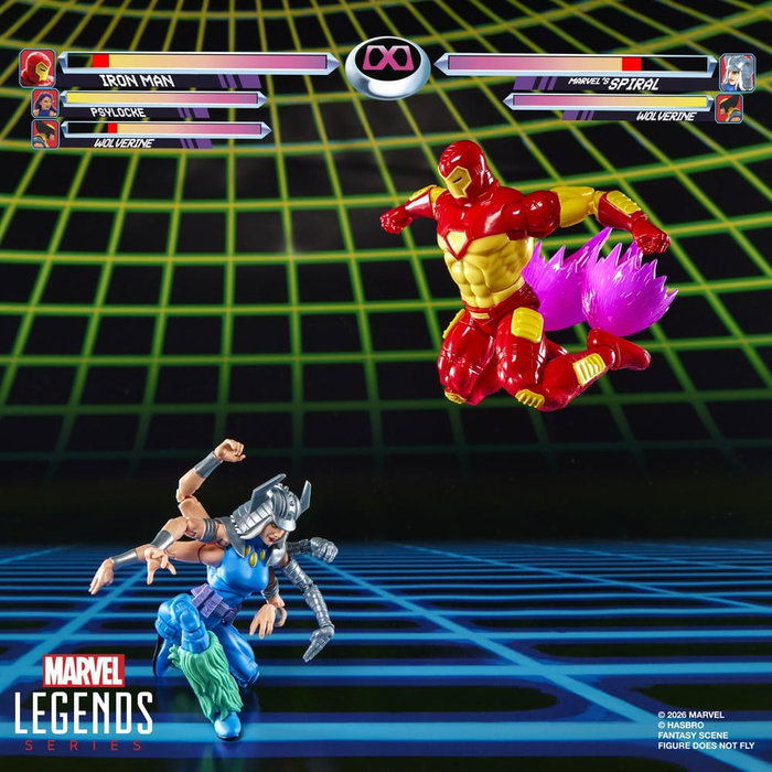 Hasbro Marvel Legends Marvel Games Pack de 2 figurines Iron Man & Spiral 15 cm
