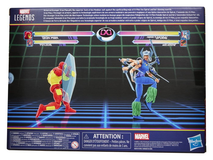 Hasbro Marvel Legends Marvel Games Pack de 2 figurines Iron Man & Spiral 15 cm