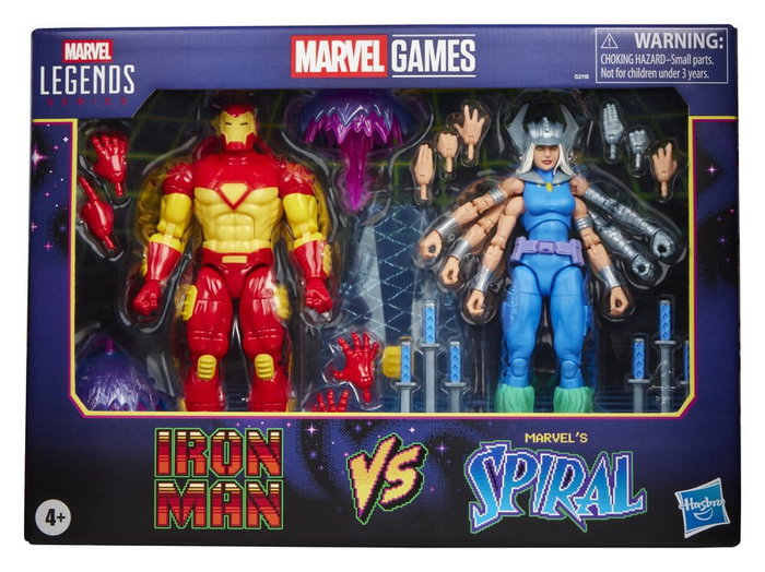 Hasbro Marvel Legends Marvel Games Pack de 2 figurines Iron Man & Spiral 15 cm