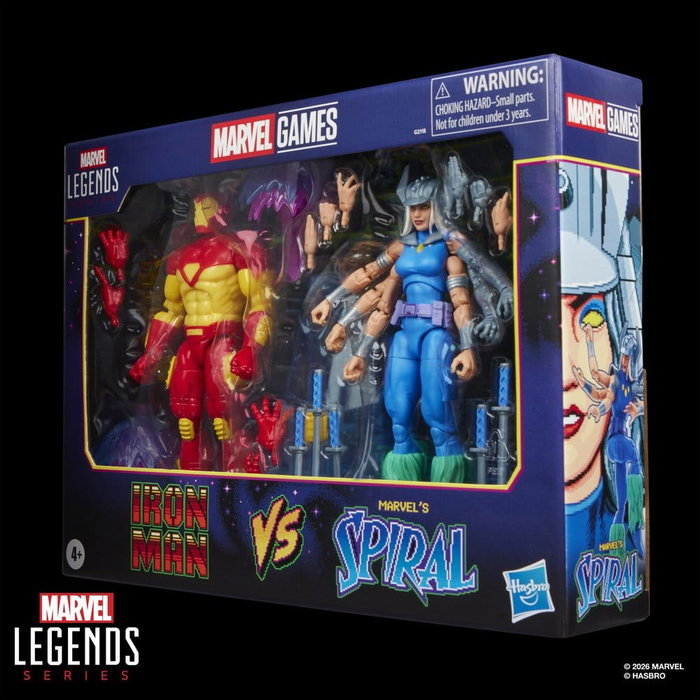 Hasbro Marvel Legends Marvel Games Pack de 2 figurines Iron Man & Spiral 15 cm