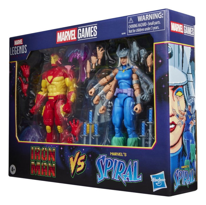 Hasbro Marvel Legends Marvel Games Pack de 2 figurines Iron Man & Spiral 15 cm