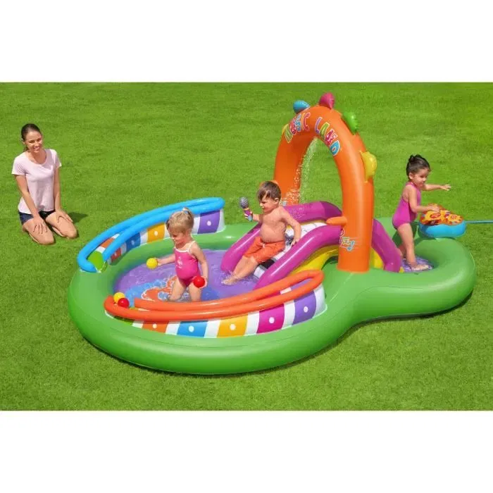 Bestway Sing'n Splash - Aire de jeu gonflable avec pataugeoire - 295 x 190 x 137 cm