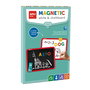 APLI KIDS Pizarra Magnética Doble Cara 19112 - Tableau Magnétique Blanc et Noir - Tableau à Craies et Marqueurs - Jouet Éducatif +3 Ans