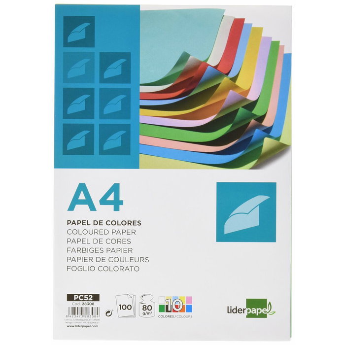 Ensemble de Papeterie Liderpapel PC52 Multicouleur 100 Volets Ensemble de Papeterie Liderpapel PC52 Multicouleur 100 Volets