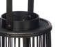 Giftdecor Lanterne en Bambou Noir pour Bougie Medium 18x44x18 cm (Set de 6)