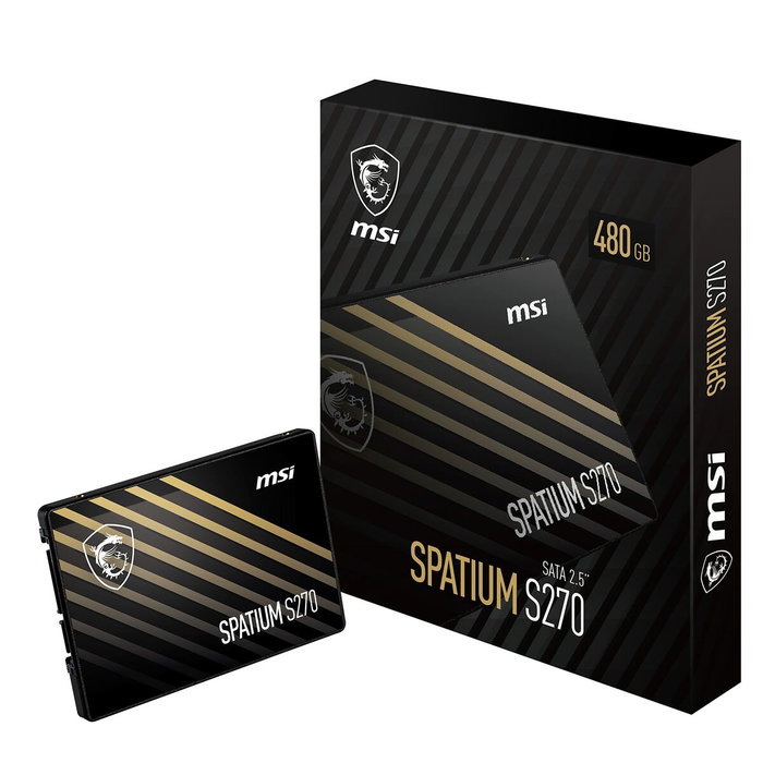 MSI Spatium S270 480 Go SSD Interne 2,5 pouces SATA III MSI Spatium S270 480 Go SSD Interne 2,5 pouces SATA III