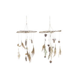 Décorations de Noël DKD Home Decor Bois (2 Unités) (41 x 41 x 40 cm)