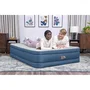 Bestway Matelas gonflable 2 places, lit reine Queen 203x152x46cm, surface Snugable Top douce, structure Fortech, pompe électrique intégrée
