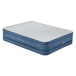Bestway Matelas gonflable 2 places, lit reine Queen 203x152x46cm, surface Snugable Top douce, structure Fortech, pompe électrique intégrée