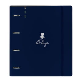 Reliure à anneaux El Pulpo Blue marine 27 X 32 X 4 cm