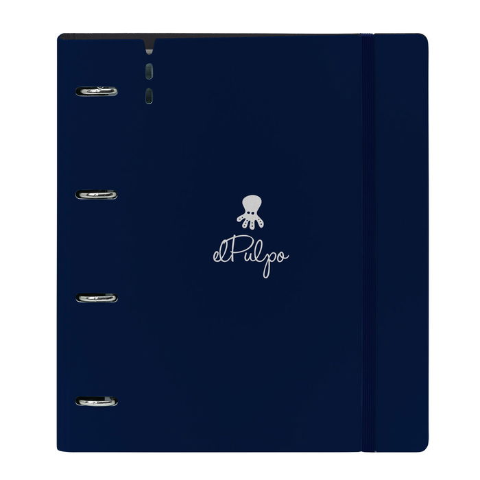 Reliure à anneaux El Pulpo Blue marine 27 X 32 X 4 cm Reliure à anneaux El Pulpo Blue marine 27 X 32 X 4 cm