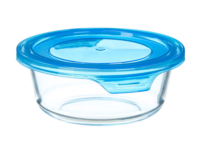 Vivalto Boîte de Conservation Ronde Cristal Bleu 14.8x5.5x13.2cm 400ml (Set de 24) Vivalto Boîte de Conservation Ronde Cristal Bleu 14.8x5.5x13.2cm 400ml (Set de 24)