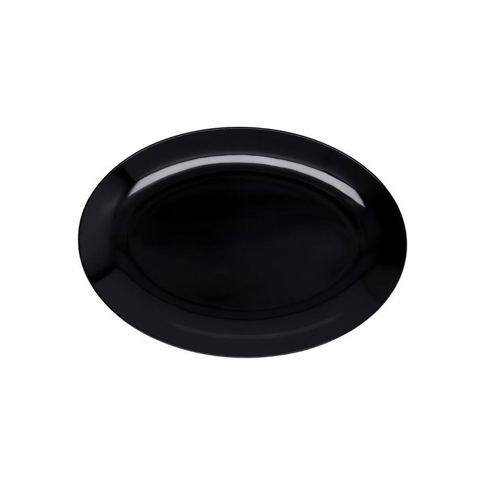 Quid Bandeja Oval Melamina Select Basic 25x18 cm Negro Brillo Quid Bandeja Oval Melamina Select Basic 25x18 cm Negro Brillo