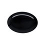 Quid Bandeja Oval Melamina Select Basic 25x18 cm Negro Brillo